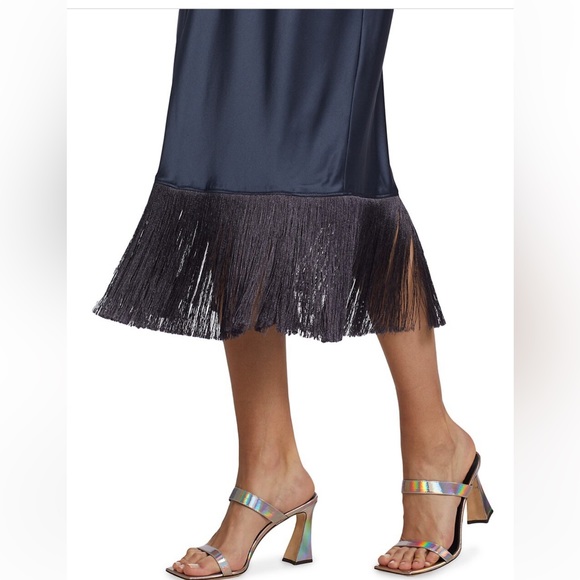 Cinq a sept Eastwood Silk Fringe Dress - Picture 2 of 7